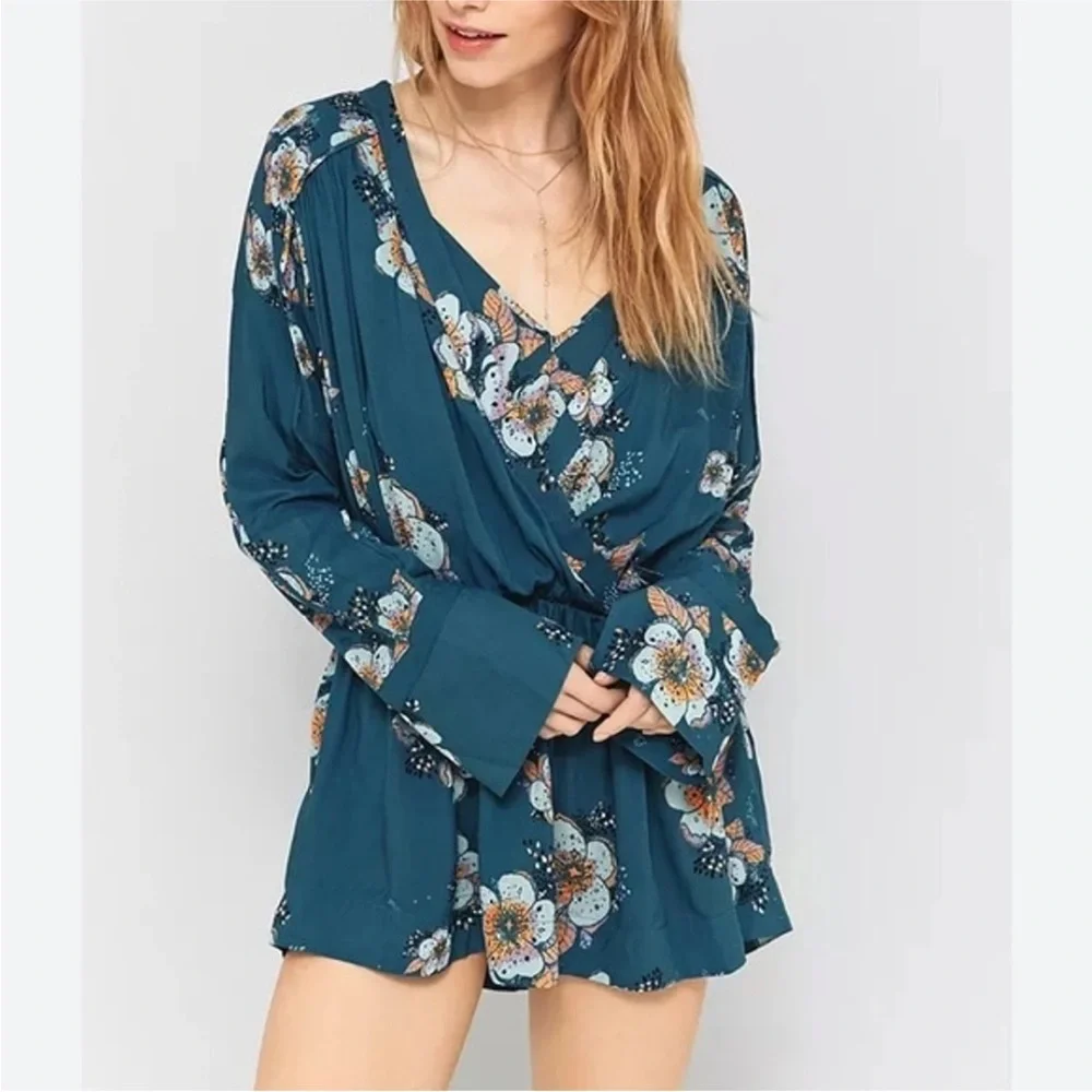 Free People Tuscan Dreams Floral Tunic Mini - Picture 2 of 3